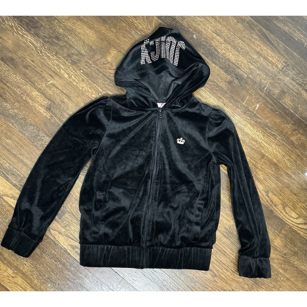 Juicy‎ couture Velour Girls Hoodie Zip Top 7Y